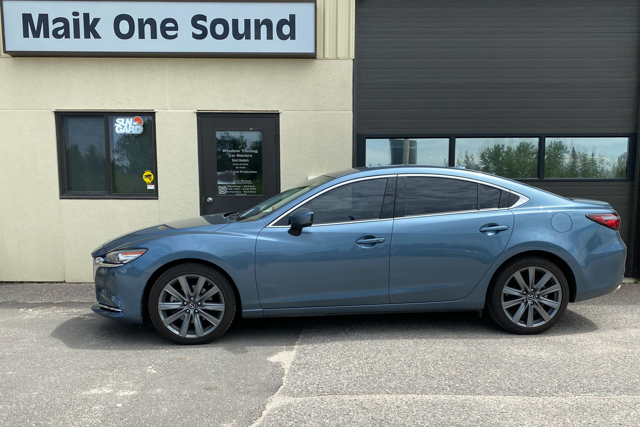 2019 Mazda6 with professional window tint in North Bay